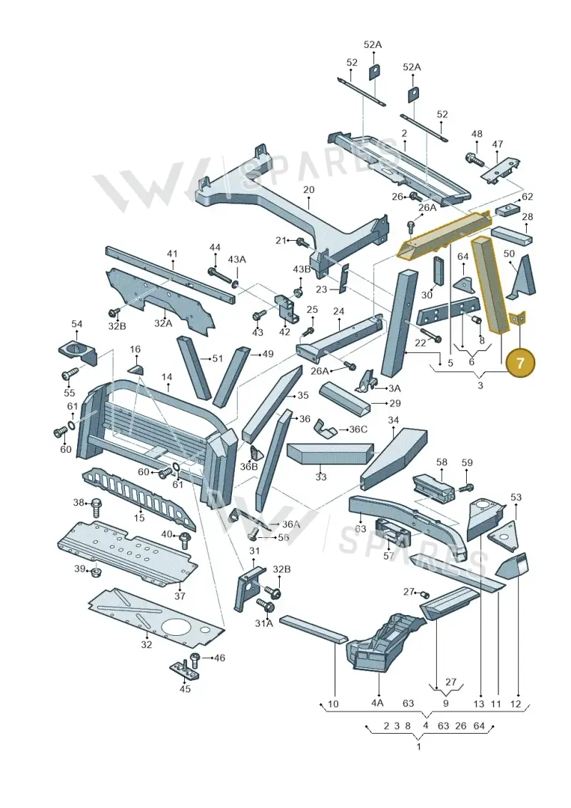 420813542C — Audi R8 qu. 5.2 (2012-2015) diagram 618813000, position 7