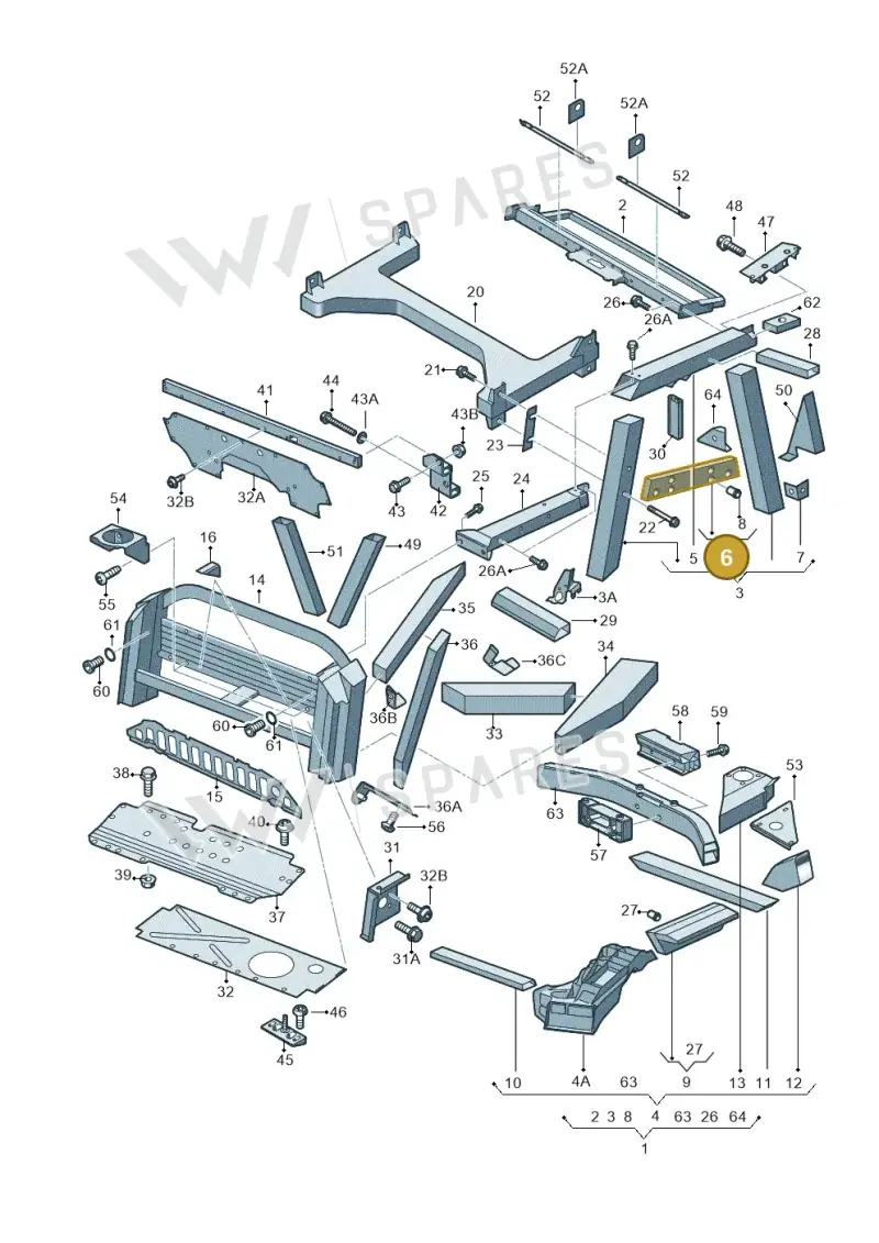 420813724D — Audi R8 qu. 5.2 (2012-2015) diagram 618813000, position 6