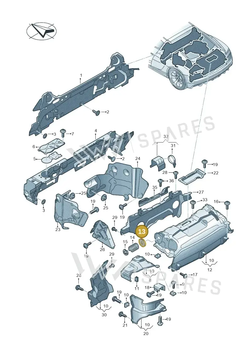 420825371A — Audi R8 Spyder (2015-2024) diagram 872825500, position 13