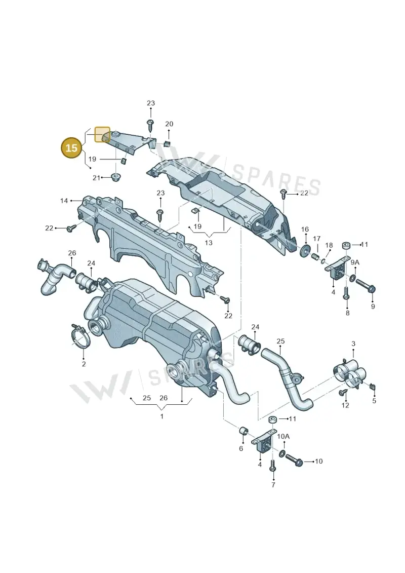 420825689B — Audi R8 qu. 5.2 (2012-2015) diagram 618253700, position 15