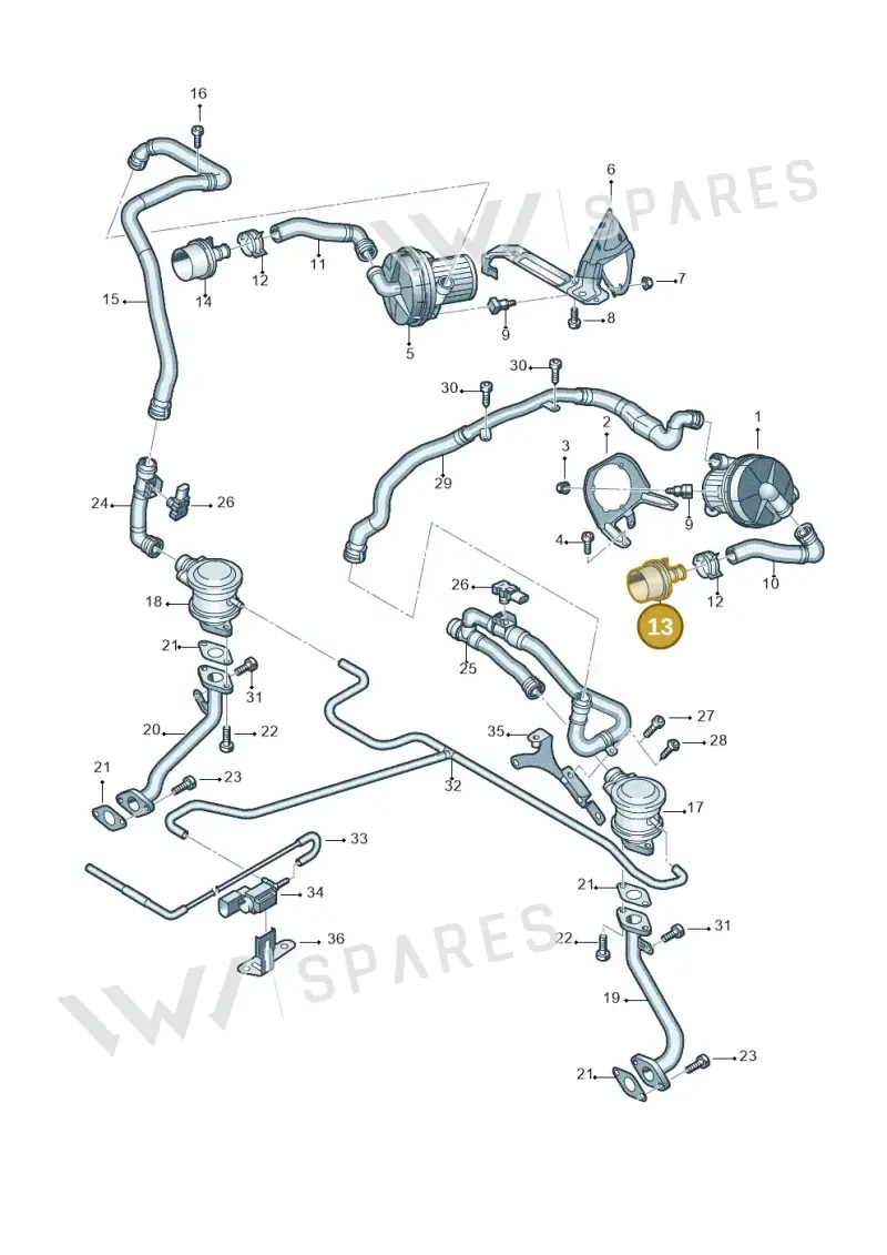 420906321 — Audi R8 qu. 5.2 (2012-2015) diagram 618131300, position 13