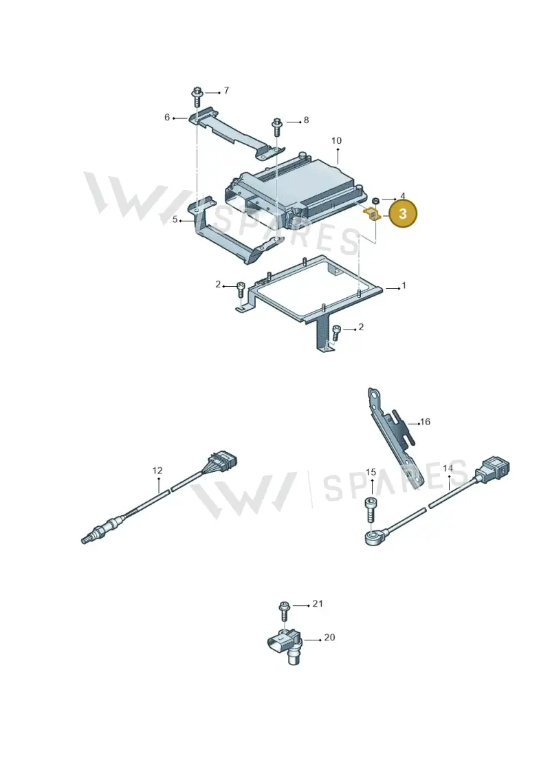 420907353 — Audi R8 qu. 5.2 (2012-2015) diagram 618906000, position 3