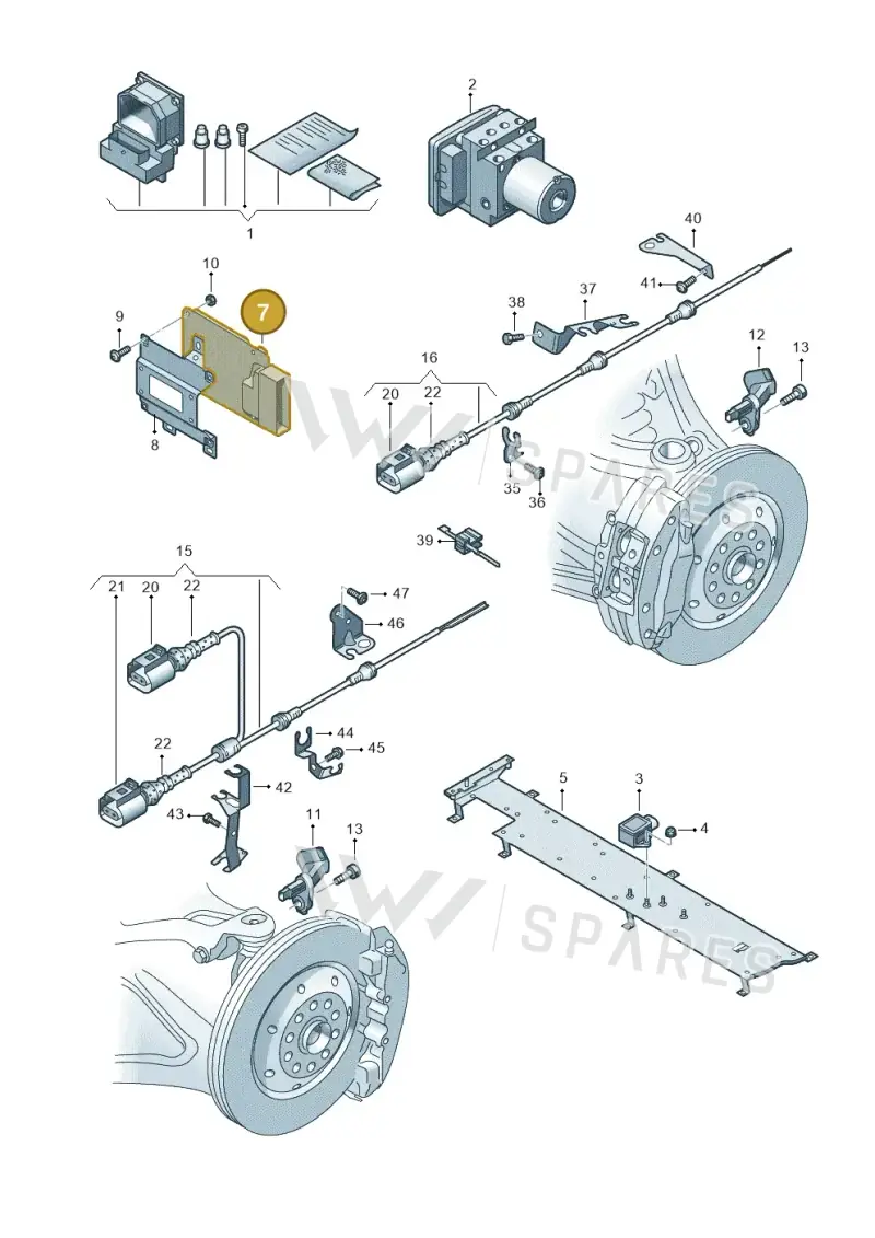 420907376A — Audi R8 qu. 5.2 (2012-2015) diagram 752927000, position 7