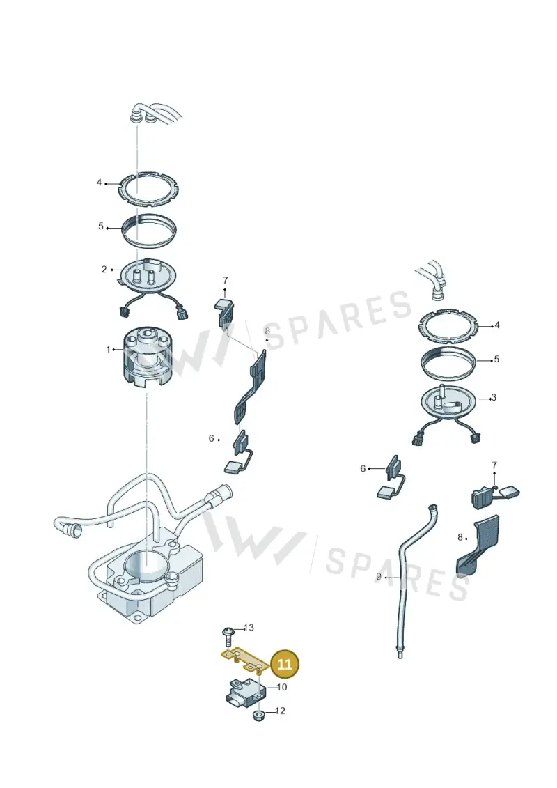420907815A — Audi R8 qu. 5.2 (2012-2015) diagram 752919350, position 11
