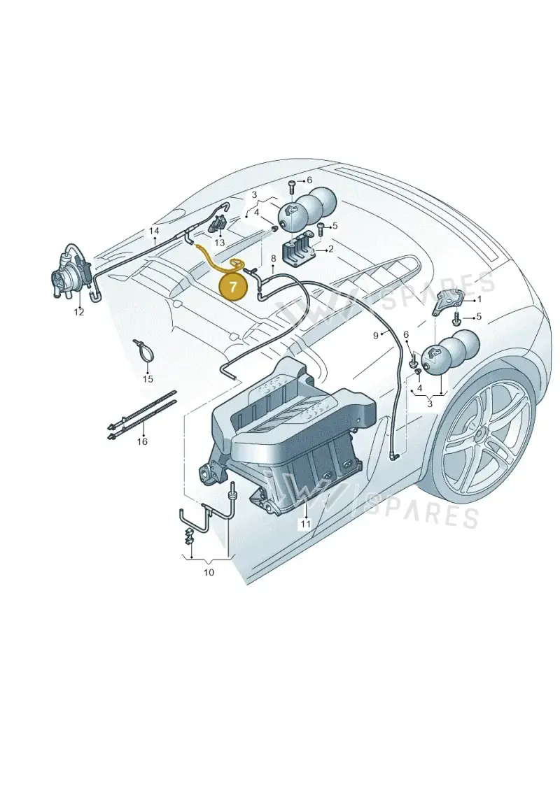 427131385D — Audi R8 qu. 5.2 (2012-2015) diagram 618133120, position 7