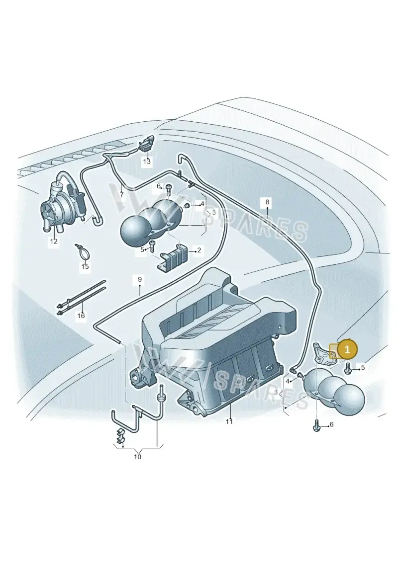 427809163A — Audi R8 qu. 5.2 (2012-2015) diagram 618133140, position 1