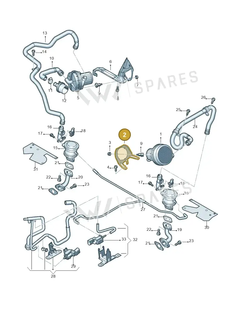 427906407A — Audi R8 qu. 5.2 (2012-2015) diagram 618131350, position 2