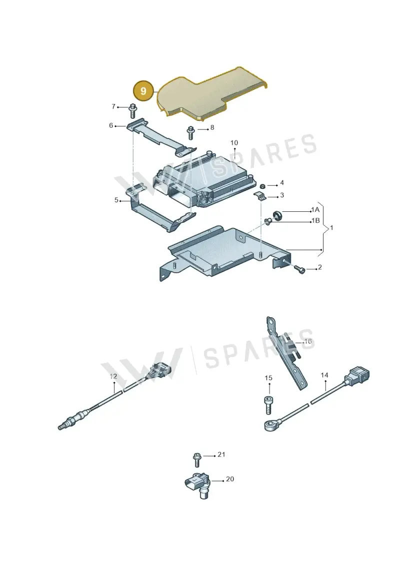427907299C — Audi R8 qu. 5.2 (2012-2015) diagram 618906050, position 9