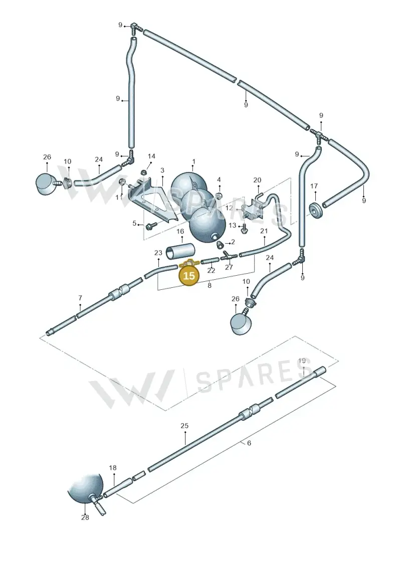 433862117 — Audi A4/S4/Av./qu.     05> (2005-) diagram 249131450, position 15