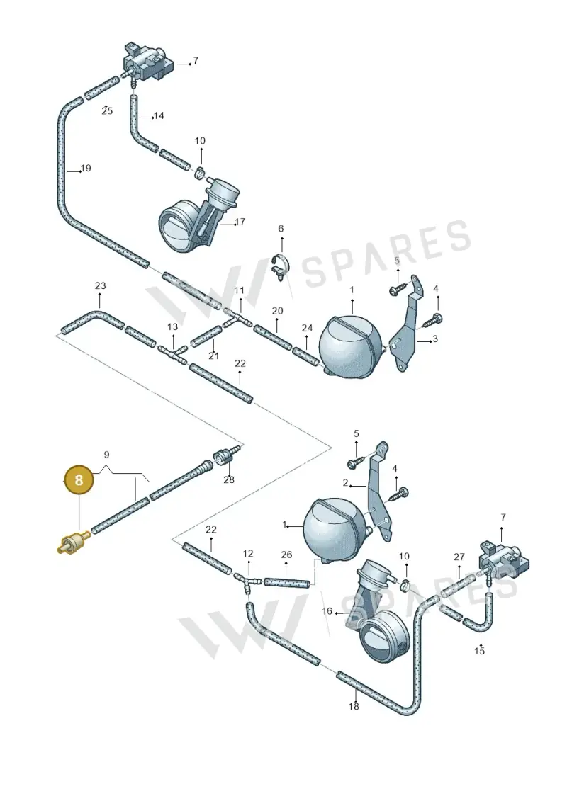 433862117 — Audi A8/S8/qu. lang    08> (2007-) diagram 291131450, position 8