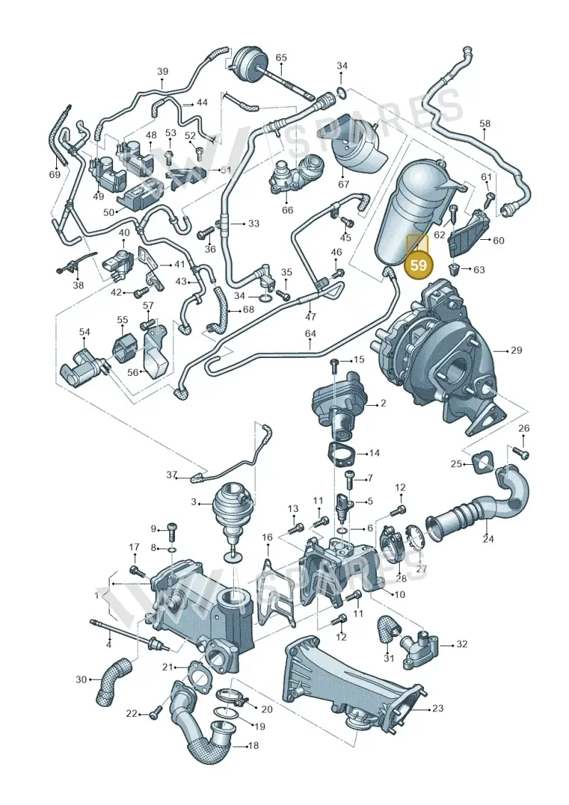 443131541 — Audi Q5 qu. 2.0 TDI (2012-2017) diagram 717131200, position 59