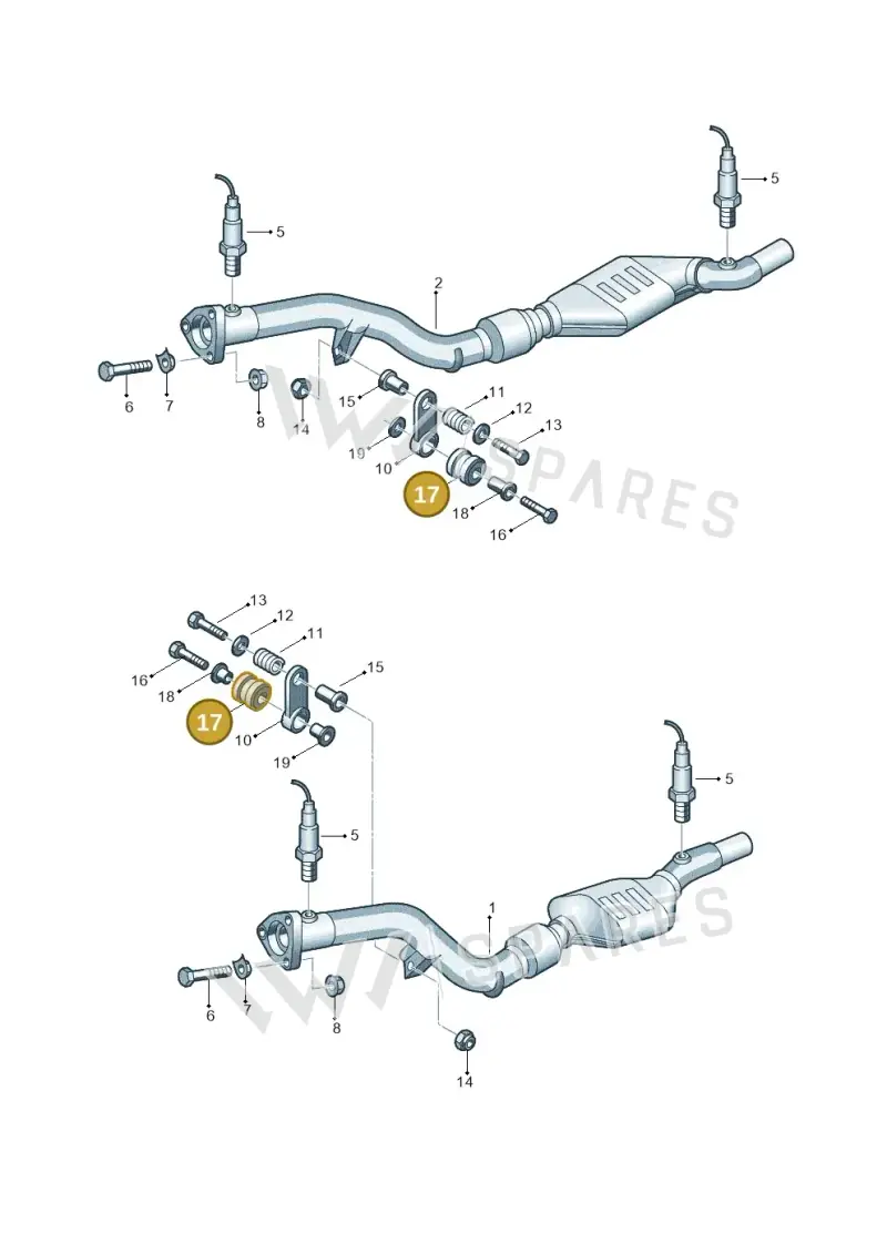 443253149B — Audi RS6 qu. (2003-2004) diagram 264253780, position 17
