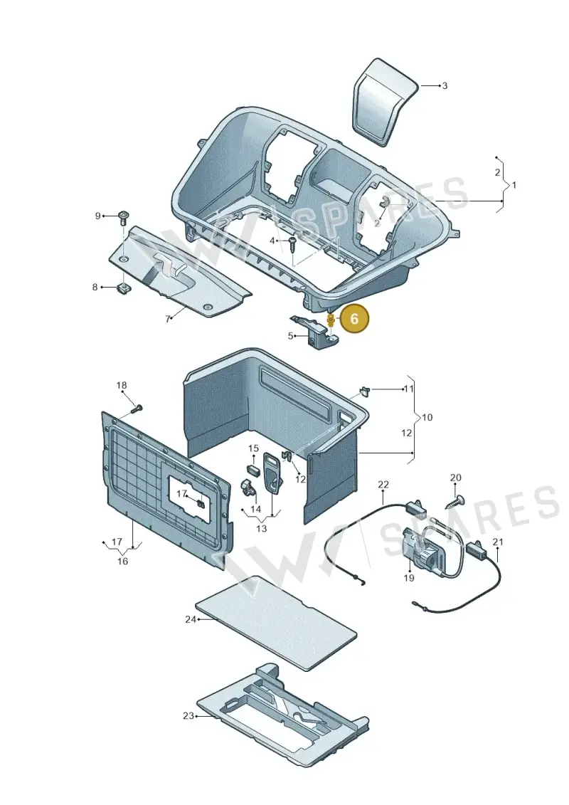 447857909 — Audi R8 Spyder (2015-2024) diagram 872863800, position 6