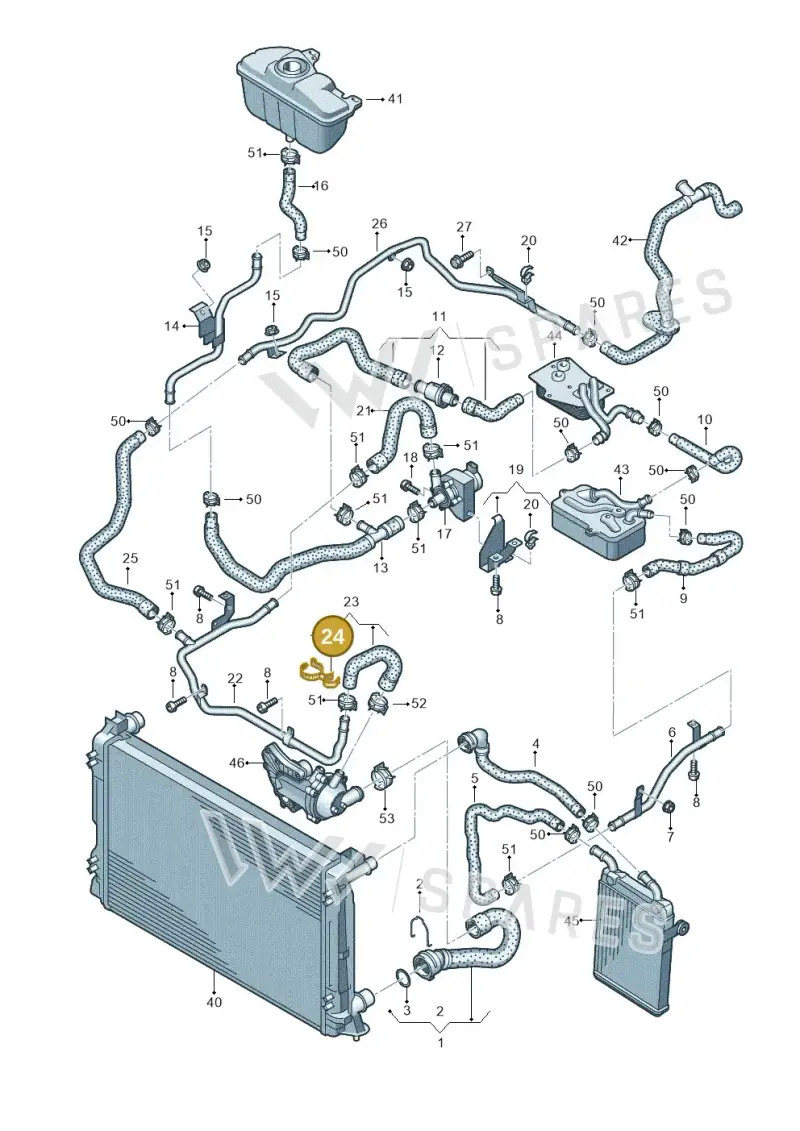 4A0121093 — Audi A6 2.7 TDI (2008-2011) diagram 448121630, position 24