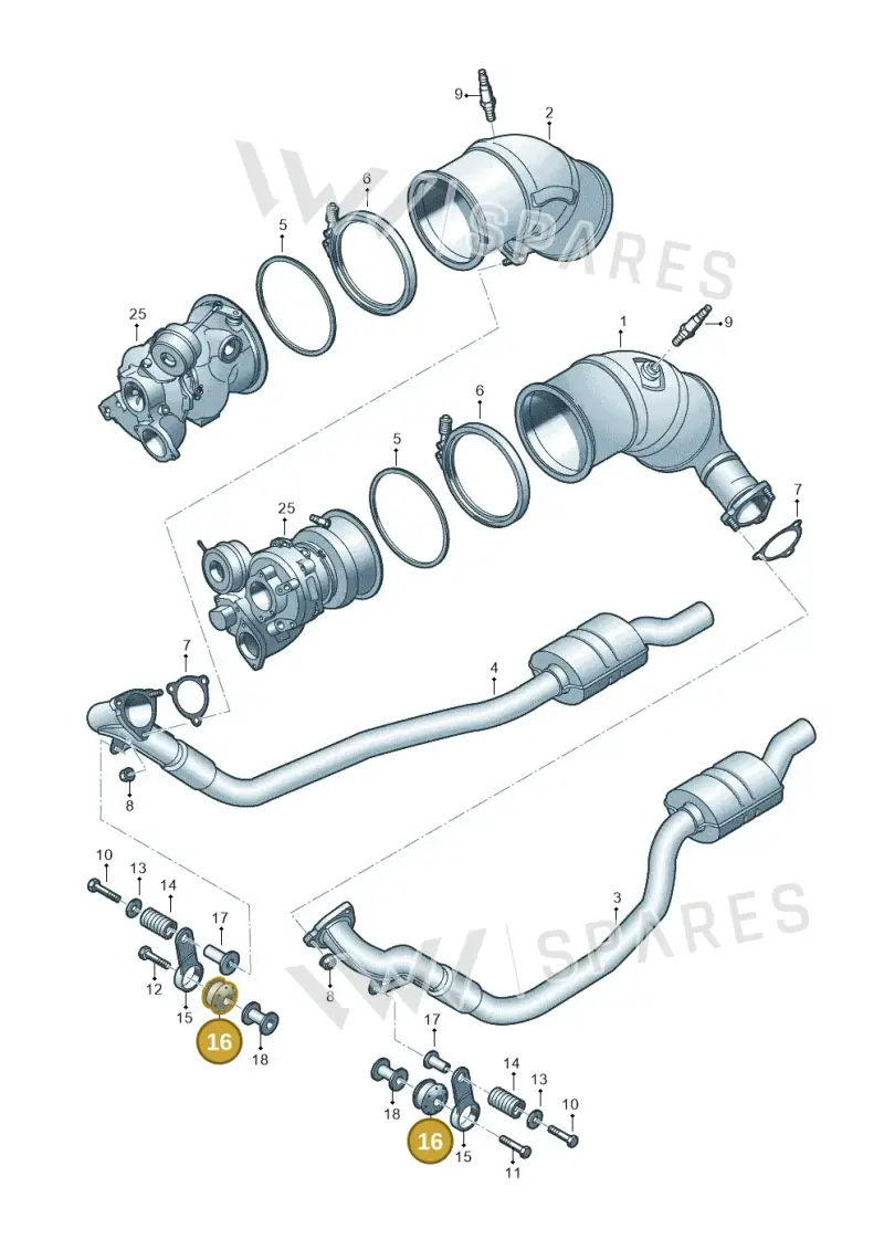 4A0253149B — Audi RS4 Avant (2017-) diagram 847253600, position 16