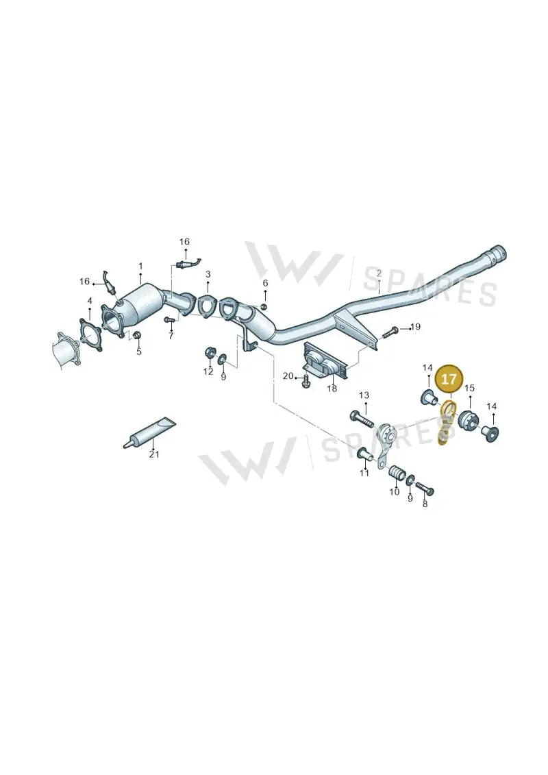 4A0253295Q — Audi A6 2.7 TDI (2008-2011) diagram 448253400, position 17