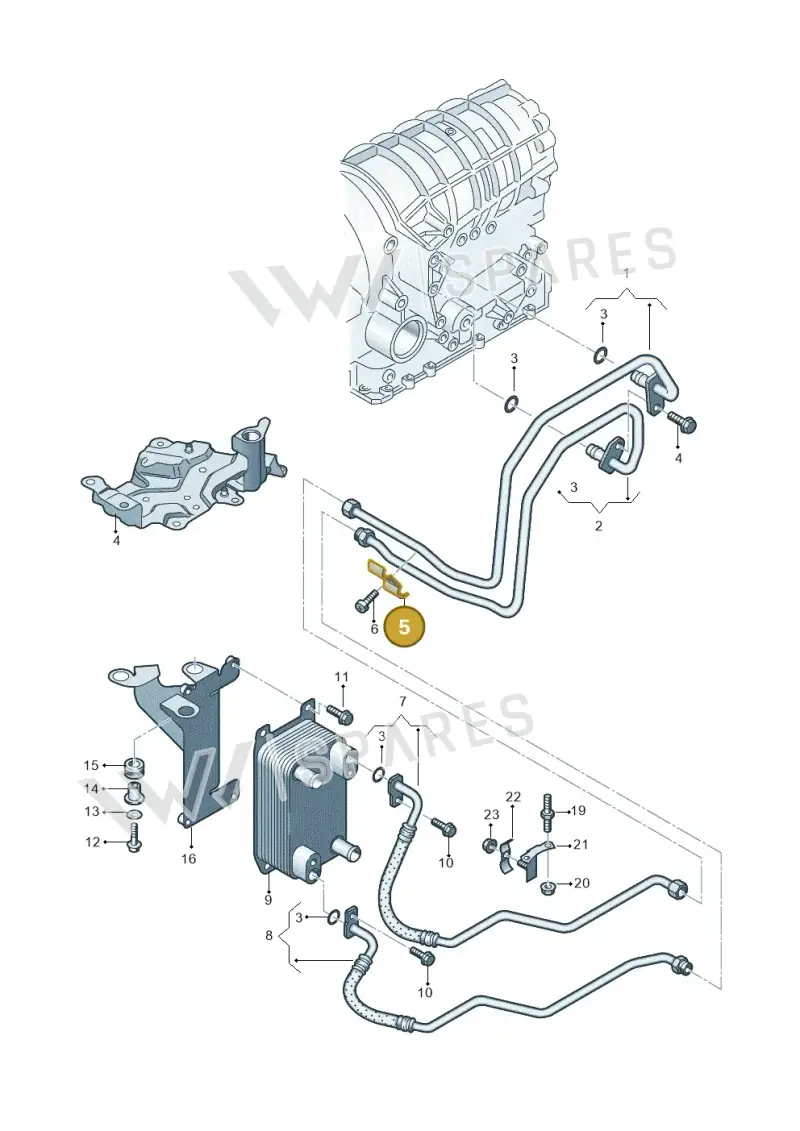 4A0317171D — Audi A8/S8/qu. lang    08> (2007-) diagram 291317530, position 5