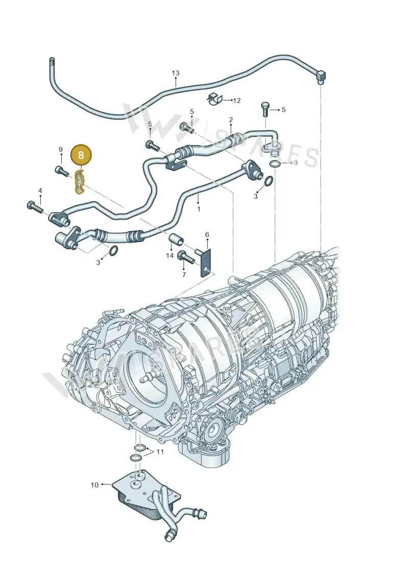 4A0317171D — Audi RS6 Avant qu.5.0 (2007-2010) diagram 291317540, position 8