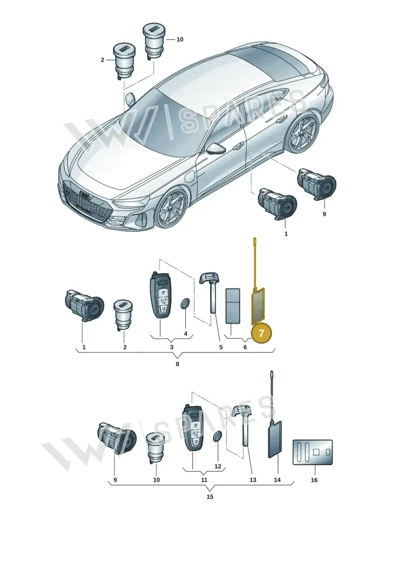 4A0837244B — Audi RS e-tron GT (2020-2020) diagram 4j1837010, position 7