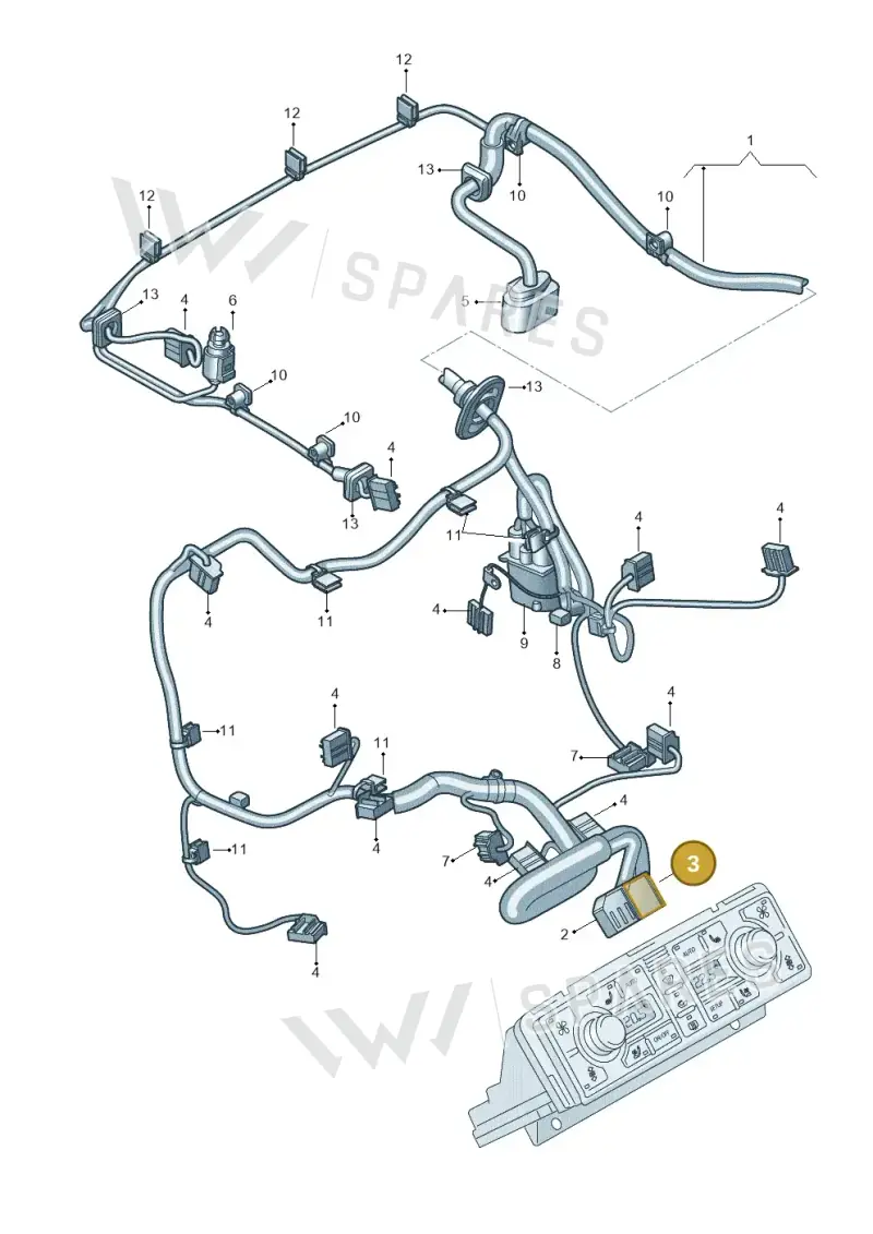 4A0972601A — Audi A8/S8/qu. lang    08> (2007-) diagram 291972700, position 3