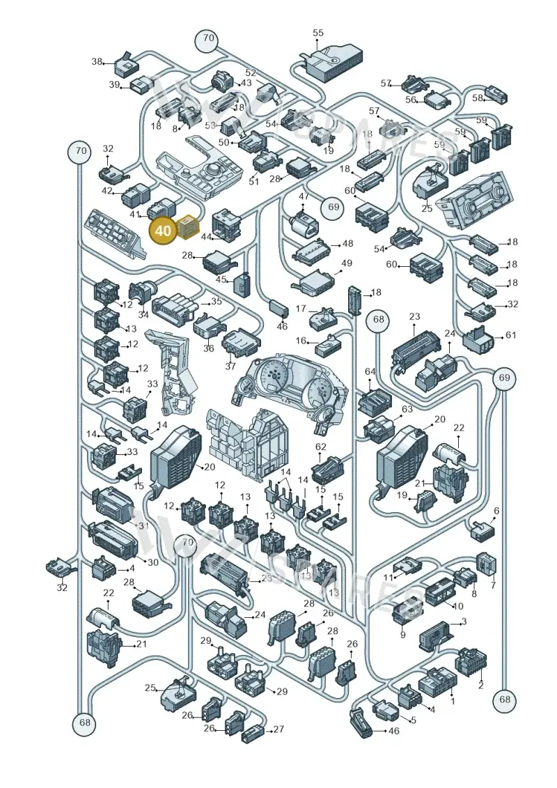 4A0972603A — Audi A8/S8/qu. lang    08> (2007-) diagram 291971820, position 40