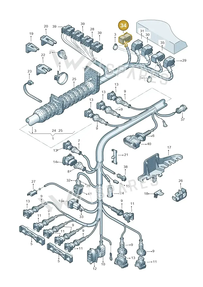 4A0972805B — Audi A4     F>8D-W-.. (1995-1997) diagram 156971140, position 34