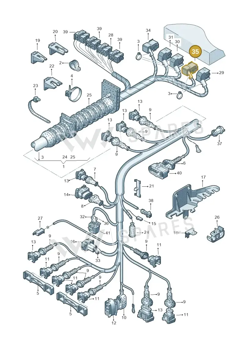 4A0972805C — Audi A4     F>8D-W-.. (1995-1997) diagram 156971140, position 35
