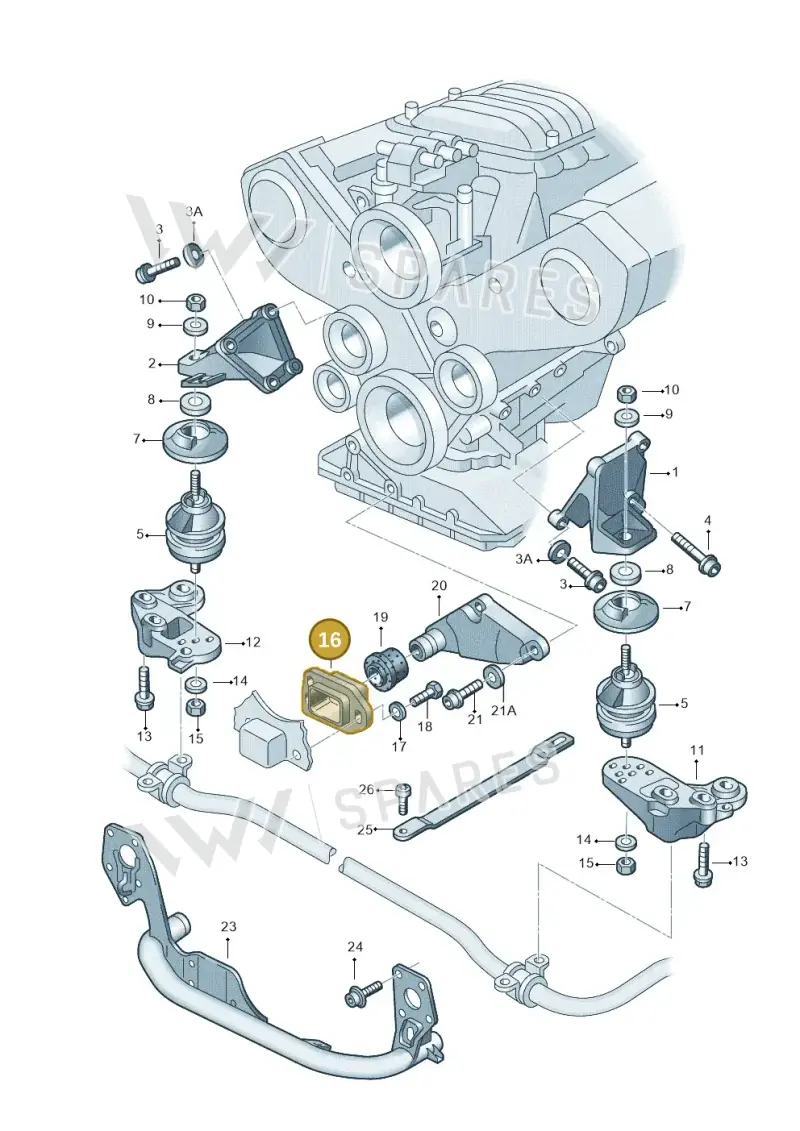 4B0199335L — Audi A6/Wagon/quattro (2001-2004) diagram 156199400, position 16