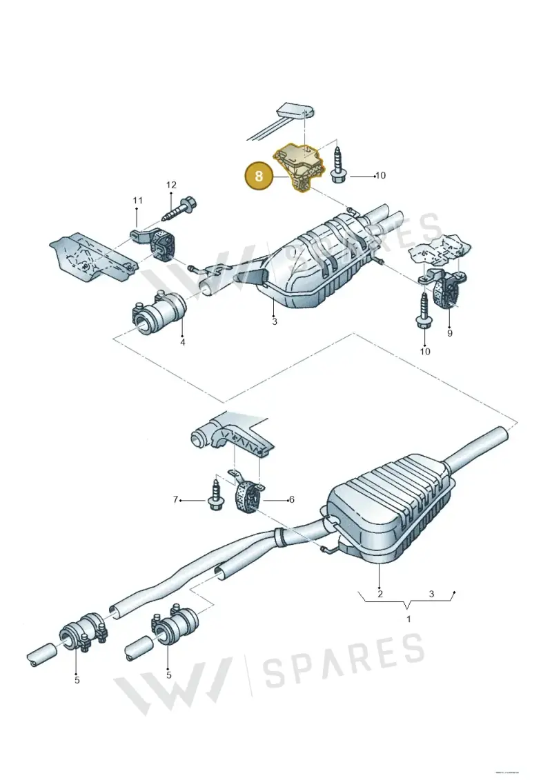 4B0253144K — Audi A4/Av.qu. (1999-2001) diagram 157253900, position 8