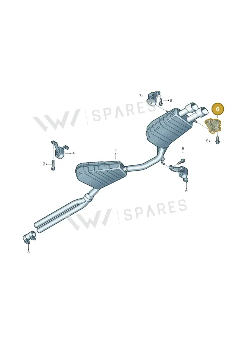4B0253144K — Audi RS4 AV. QU. (2000-2001) diagram 233253900, position 6
