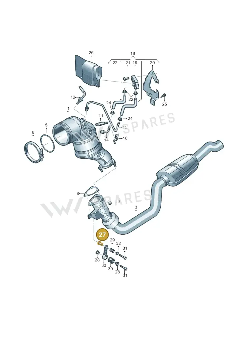 4B0253205C — Audi RS6 Avant (2019-) diagram 838253500, position 27