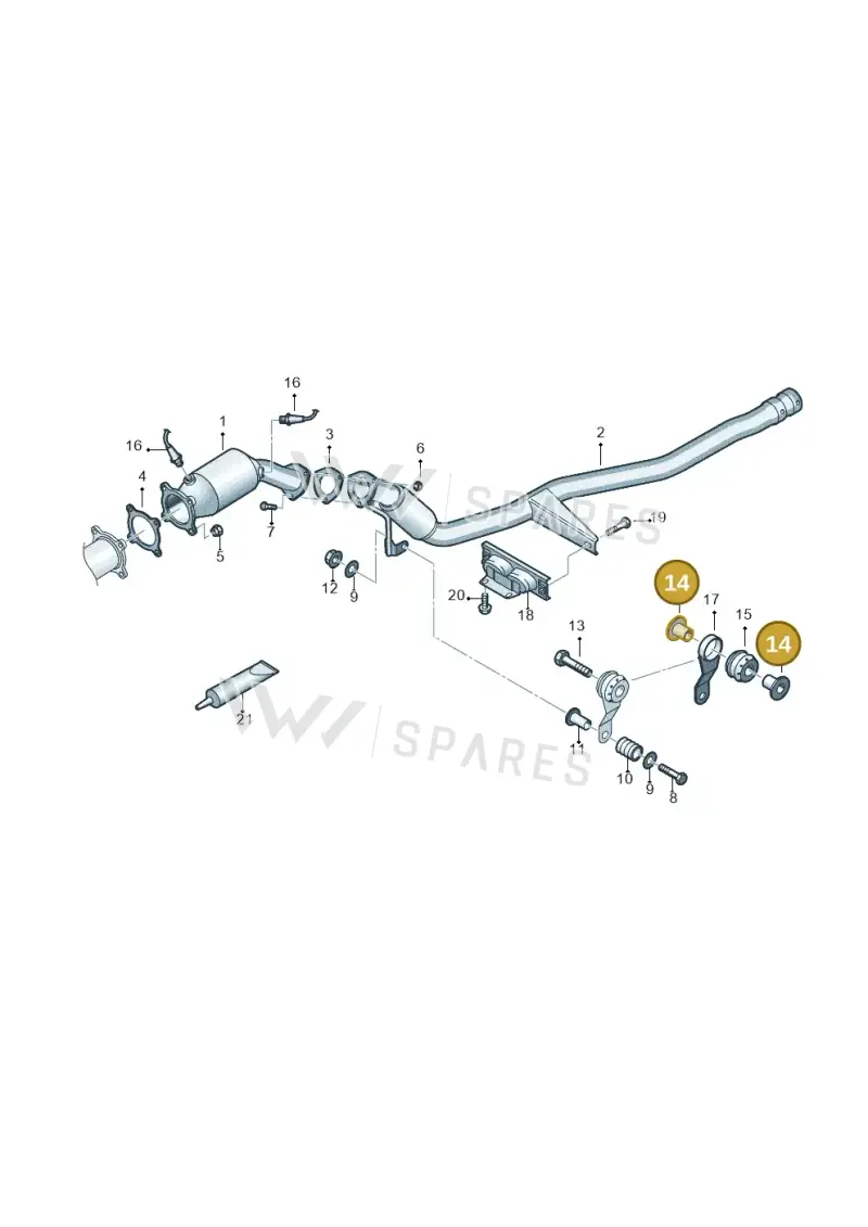 4B0253205G — Audi A6 2.7 TDI (2008-2011) diagram 448253400, position 14