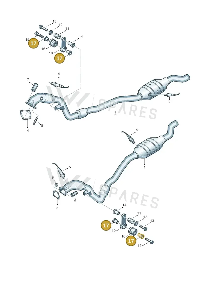 4B0253205G — Audi RS6 Avant qu.5.0 (2007-2010) diagram 641253780, position 17