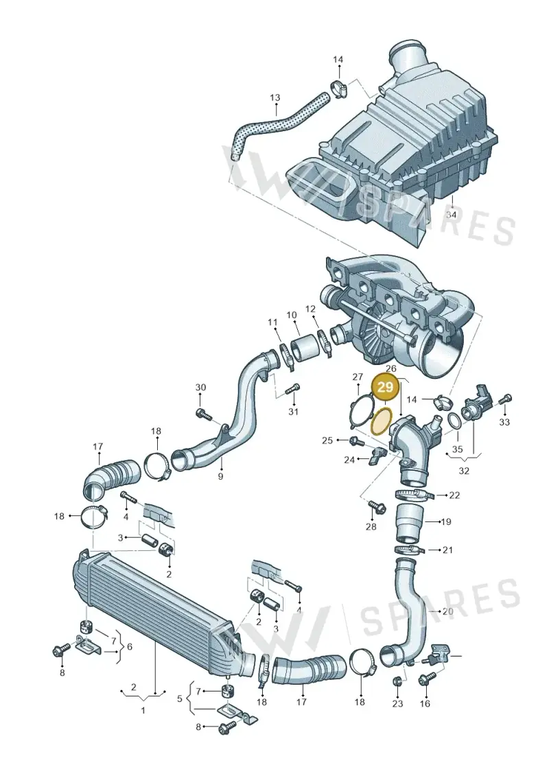 4B0409133 — Audi RS3 Sportback (2011-2012) diagram 676145800, position 29