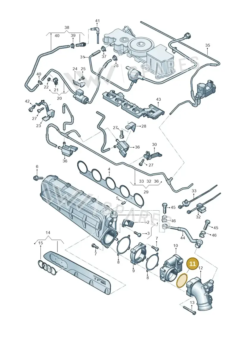 4B0409133 — Audi RSQ3 Sportback (2019-2024) diagram 898133320, position 11