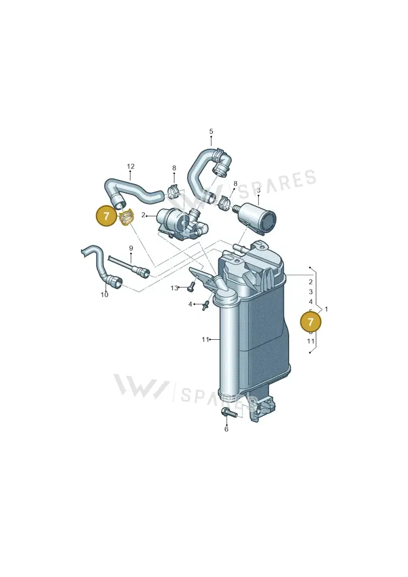 4B0422379A — Audi A3 Cabrio (2016-2020) diagram 891201086, position 7
