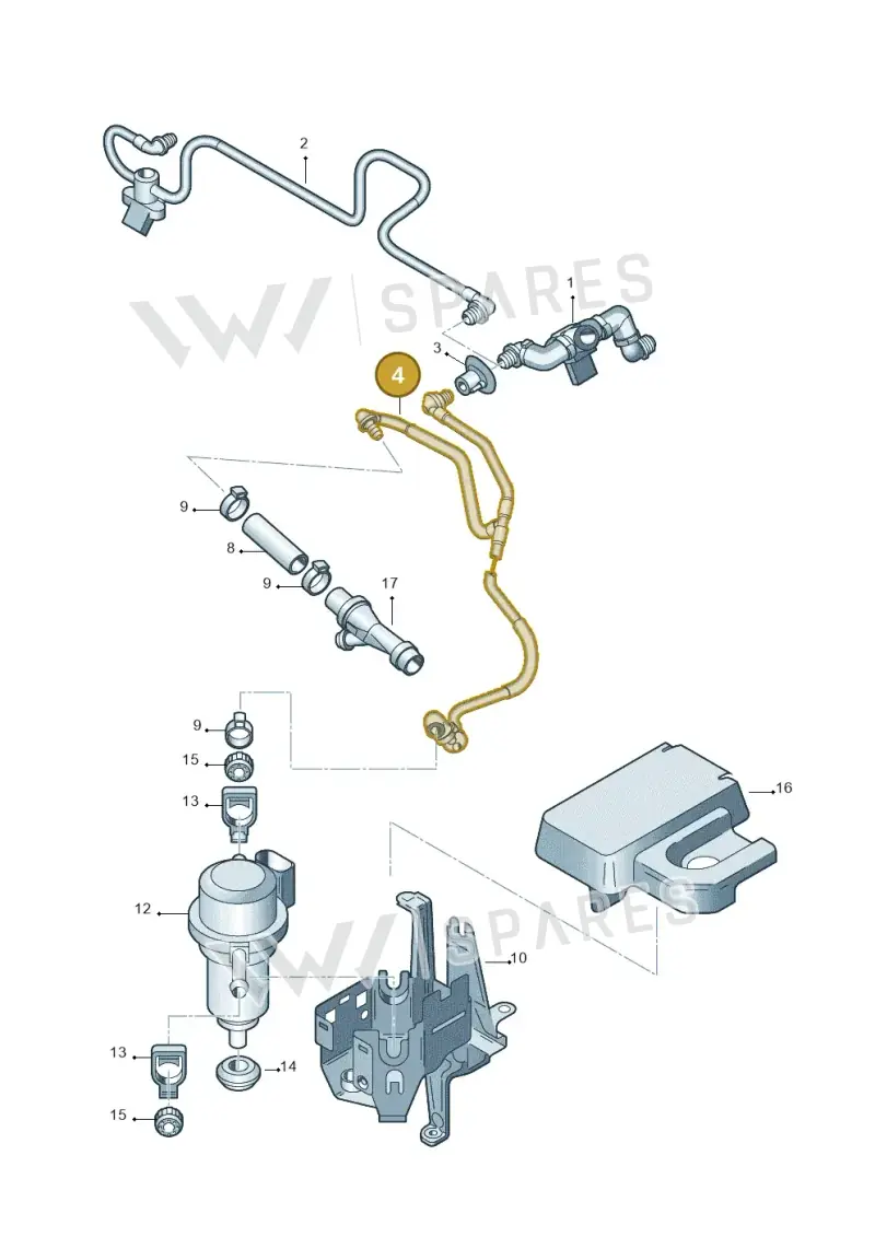 4B0611931BR — Audi A4/Avant (1999-2001) diagram 260611710, position 4