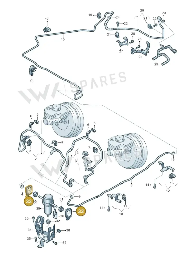 4B0614145 — Audi R8 Spyder (2015-2024) diagram 872611700, position 33