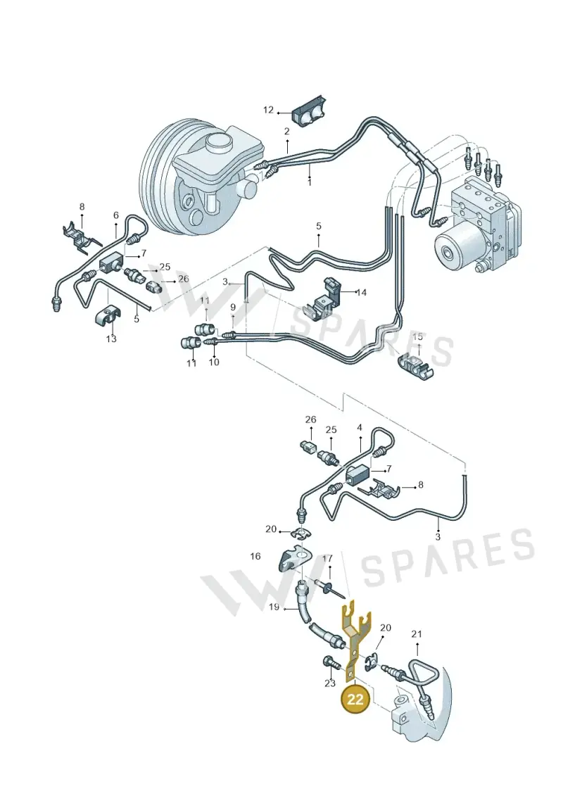 4B0615134F — Audi A6 2.7 TDI (2008-2011) diagram 448611250, position 22