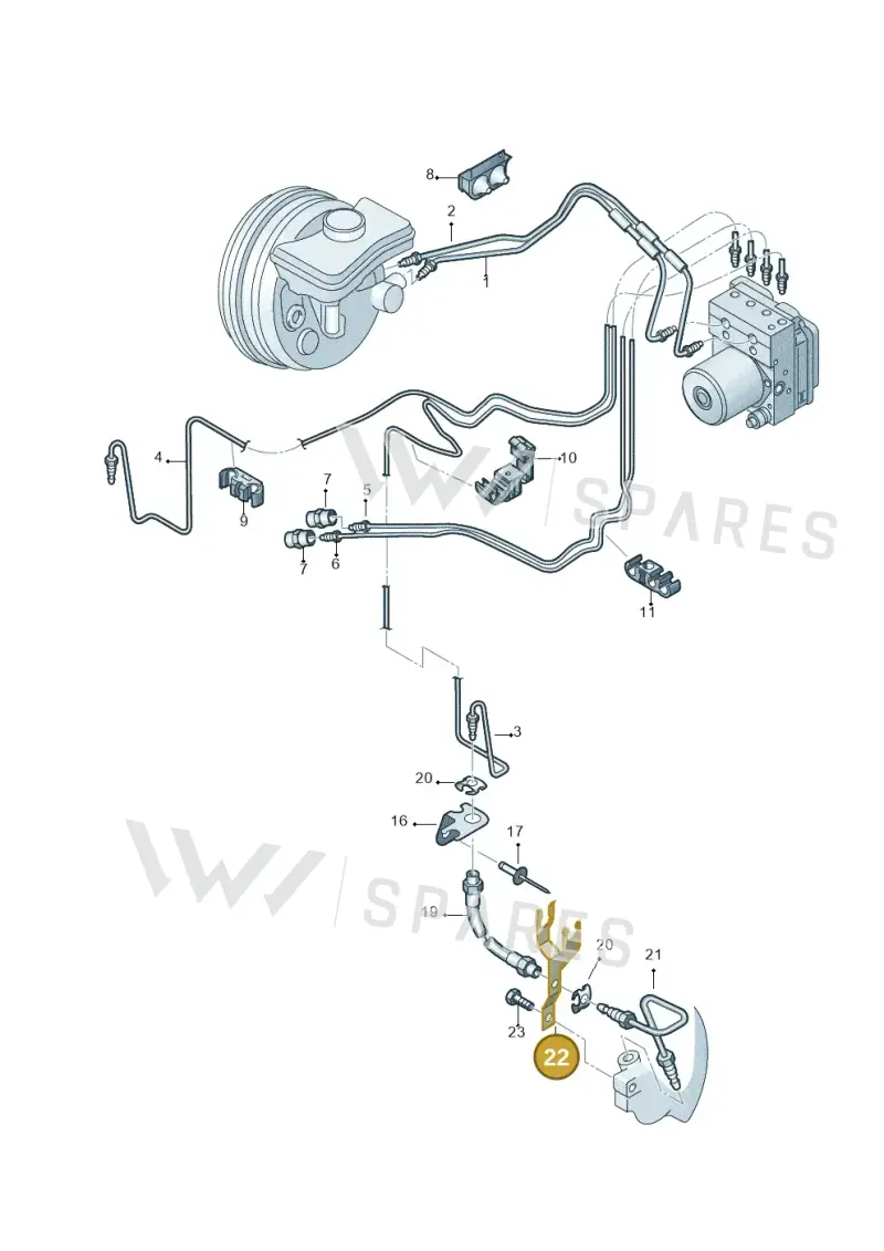 4B0615134G — Audi A6 2.7 TDI (2008-2011) diagram 448611200, position 22