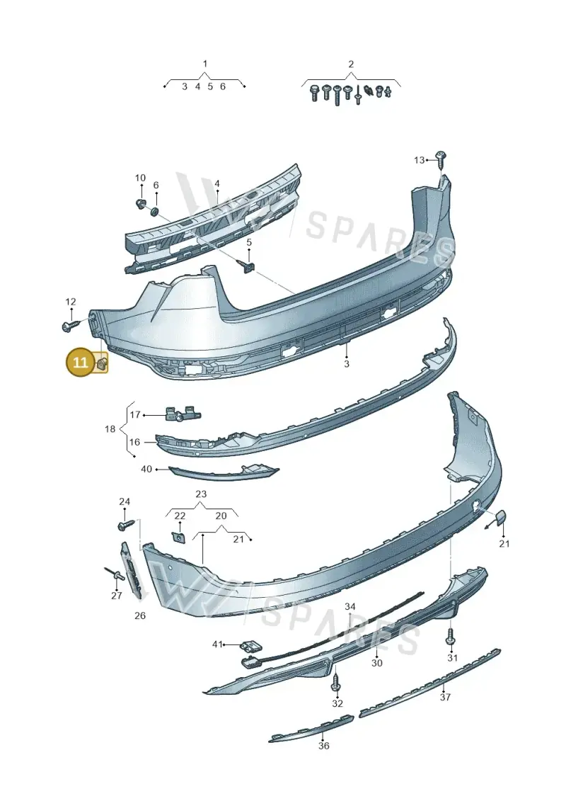 4B0807249 — Audi Q8 e-tron (2018-2020) diagram 586807700, position 11