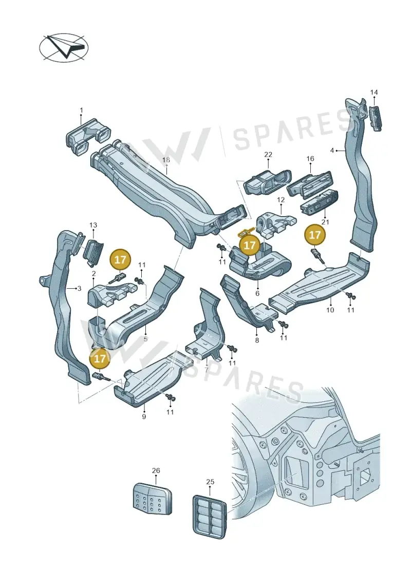 4B0820539A — Audi RS Q8 Quattro (2019-) diagram 429819020, position 17