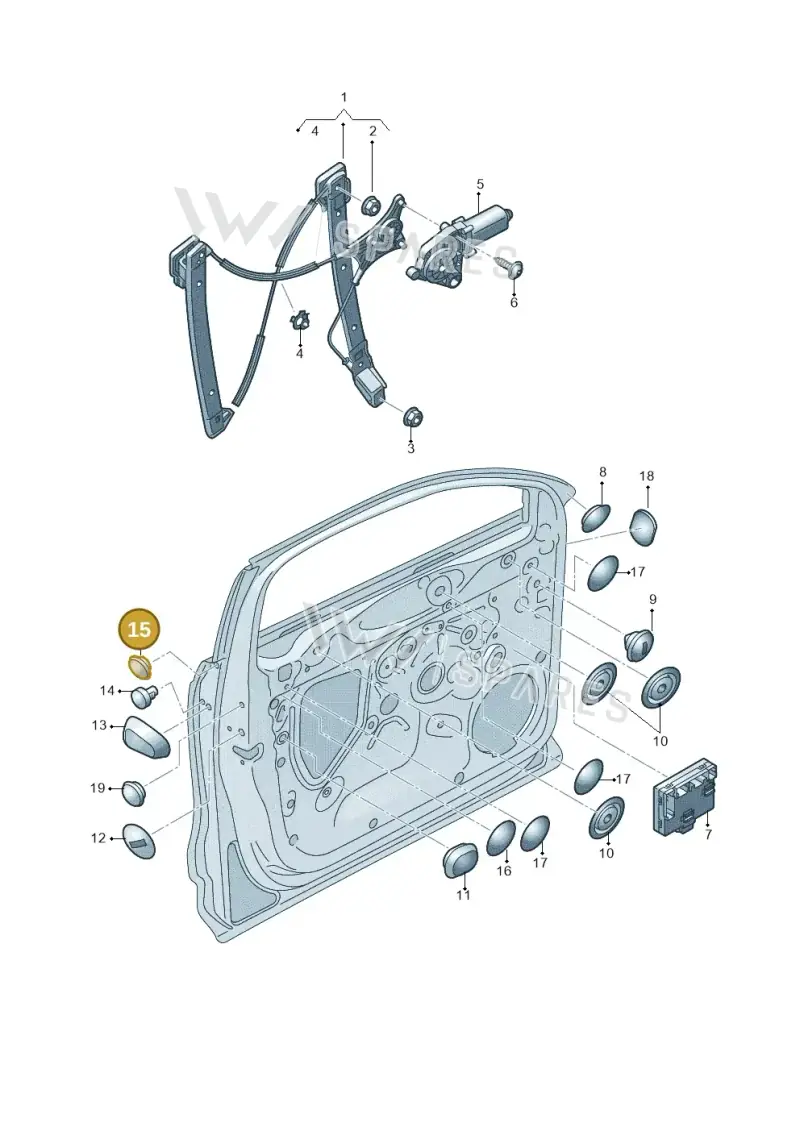 4B0837491B — Audi RSQ3 Sportback (2019-2024) diagram 597837060, position 15