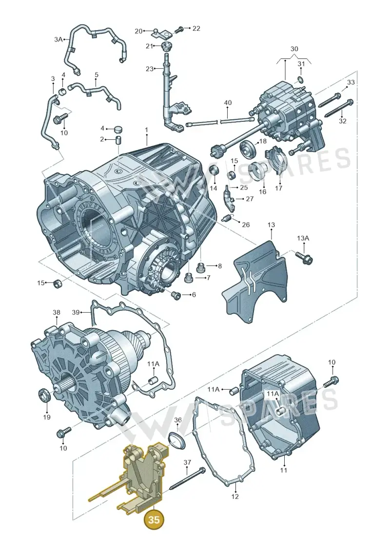 4B0910155M — Audi A6L CHINA (1999-2005) diagram 261321600, position 35