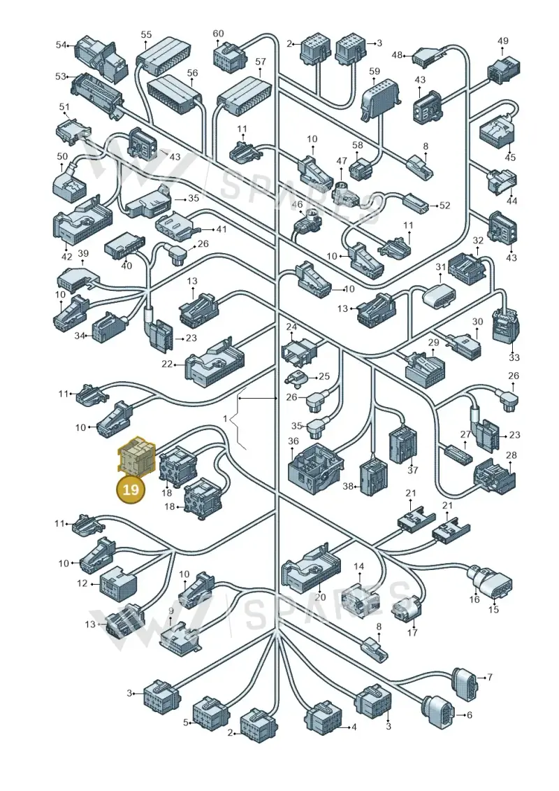 4B0937527 — Audi RS4 Av. qu. 4.2 (2012-2015) diagram 724971900, position 19