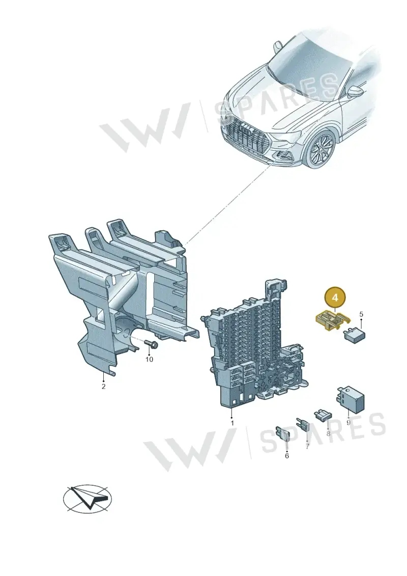 4B0937530 — Audi Q4 Sportback (2021-2022) diagram 89a937000, position 4
