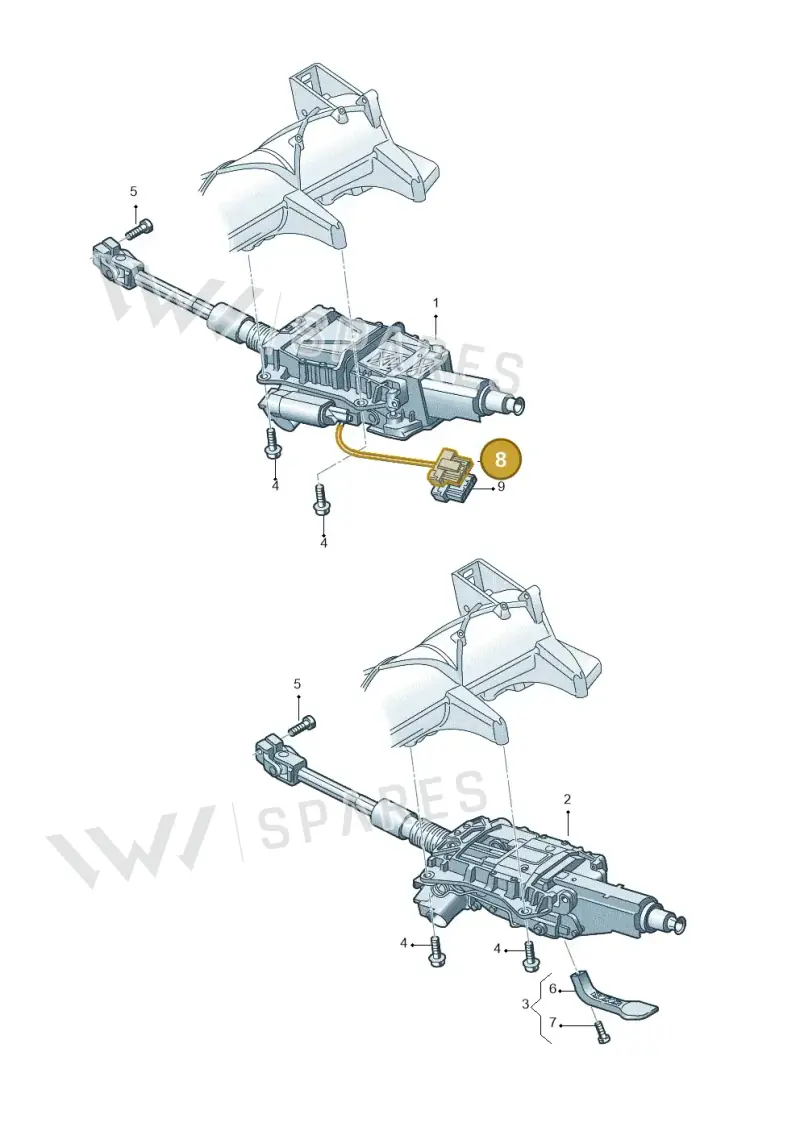 4B0937713 — Audi A6 2.7 TDI (2008-2011) diagram 291419350, position 8