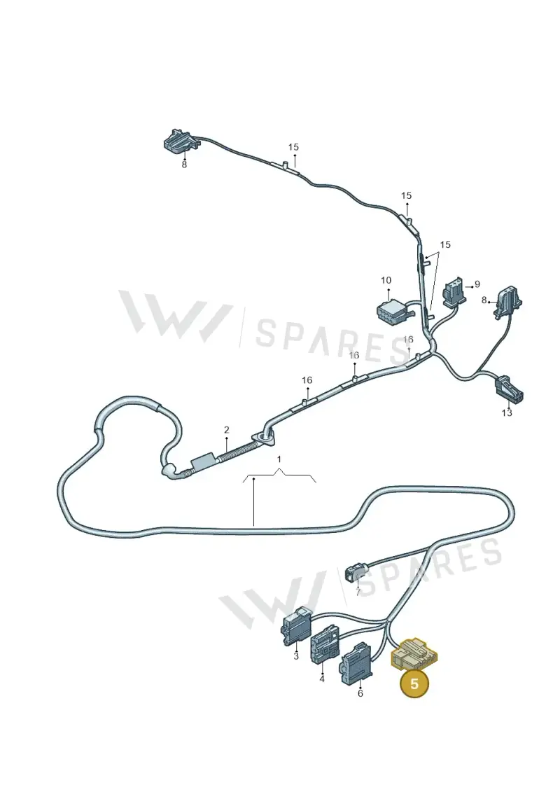 4B0937713 — Audi TTS Coupe 2.0 (2010-2014) diagram 609972950, position 5