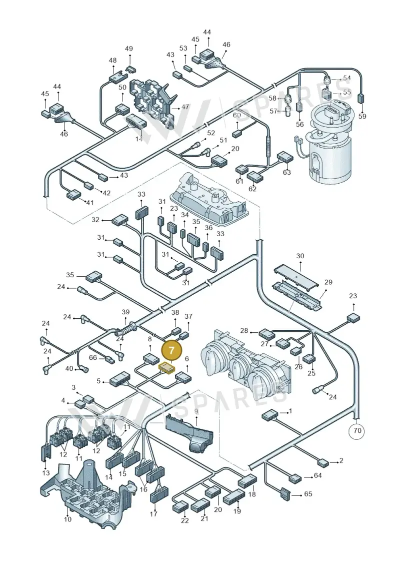 4B0971636B — Audi A2 (2000-2005) diagram 248971820, position 7