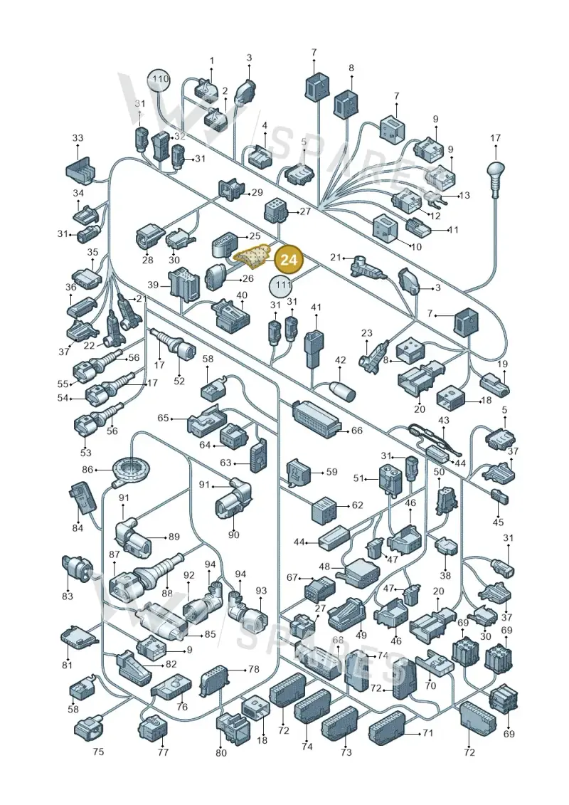 4B0971841D — Audi Q5 qu. 2.0 (2009-2018) diagram 687971083, position 24